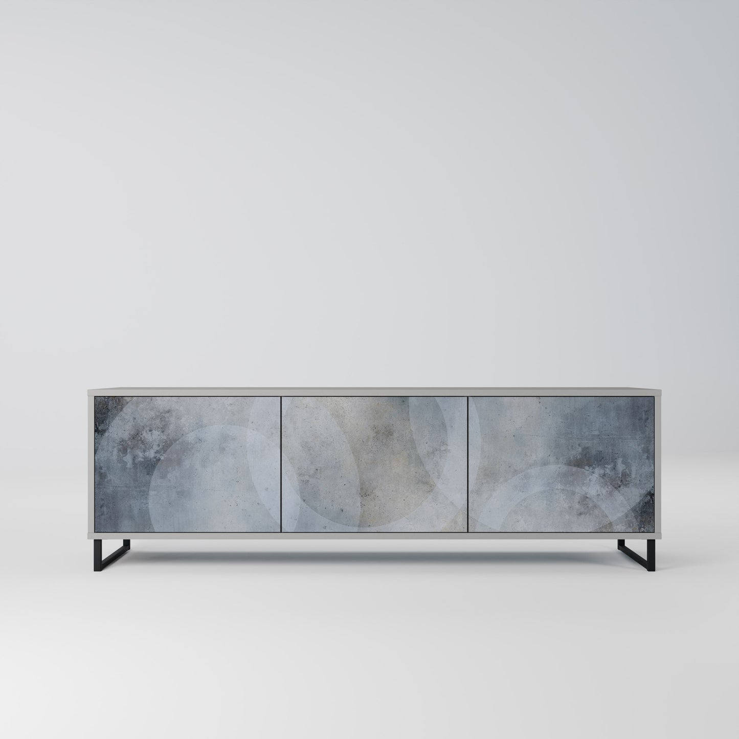 MUTED ARC Mobile TV a 3 Ante in Finitura Grigia