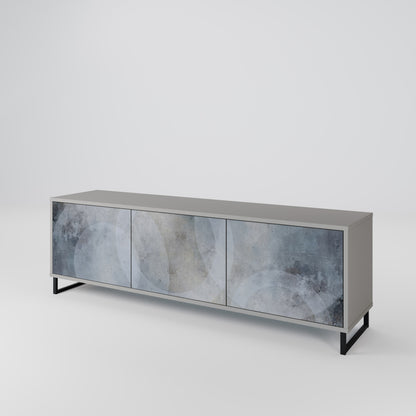 MUTED ARC Mobile TV a 3 Ante in Finitura Grigia