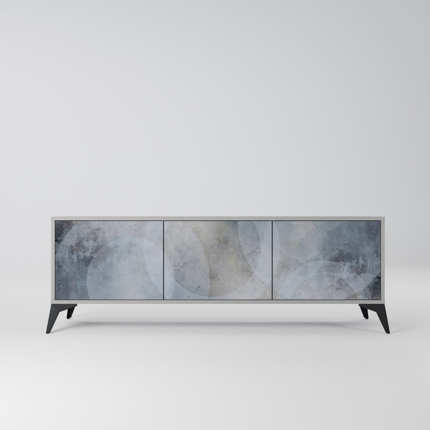 MUTED ARC Mobile TV a 3 Ante in Finitura Grigia