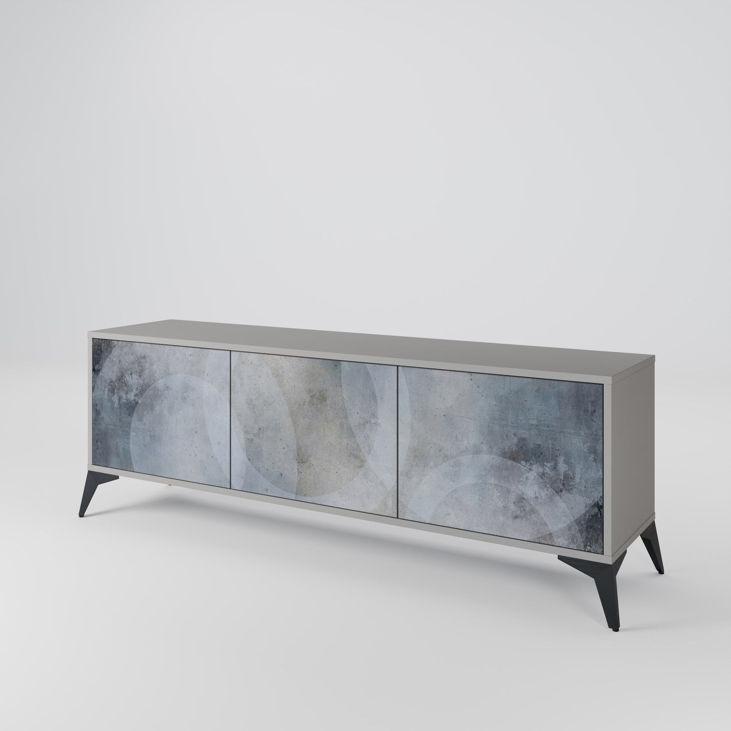 MUTED ARC Mobile TV a 3 Ante in Finitura Grigia