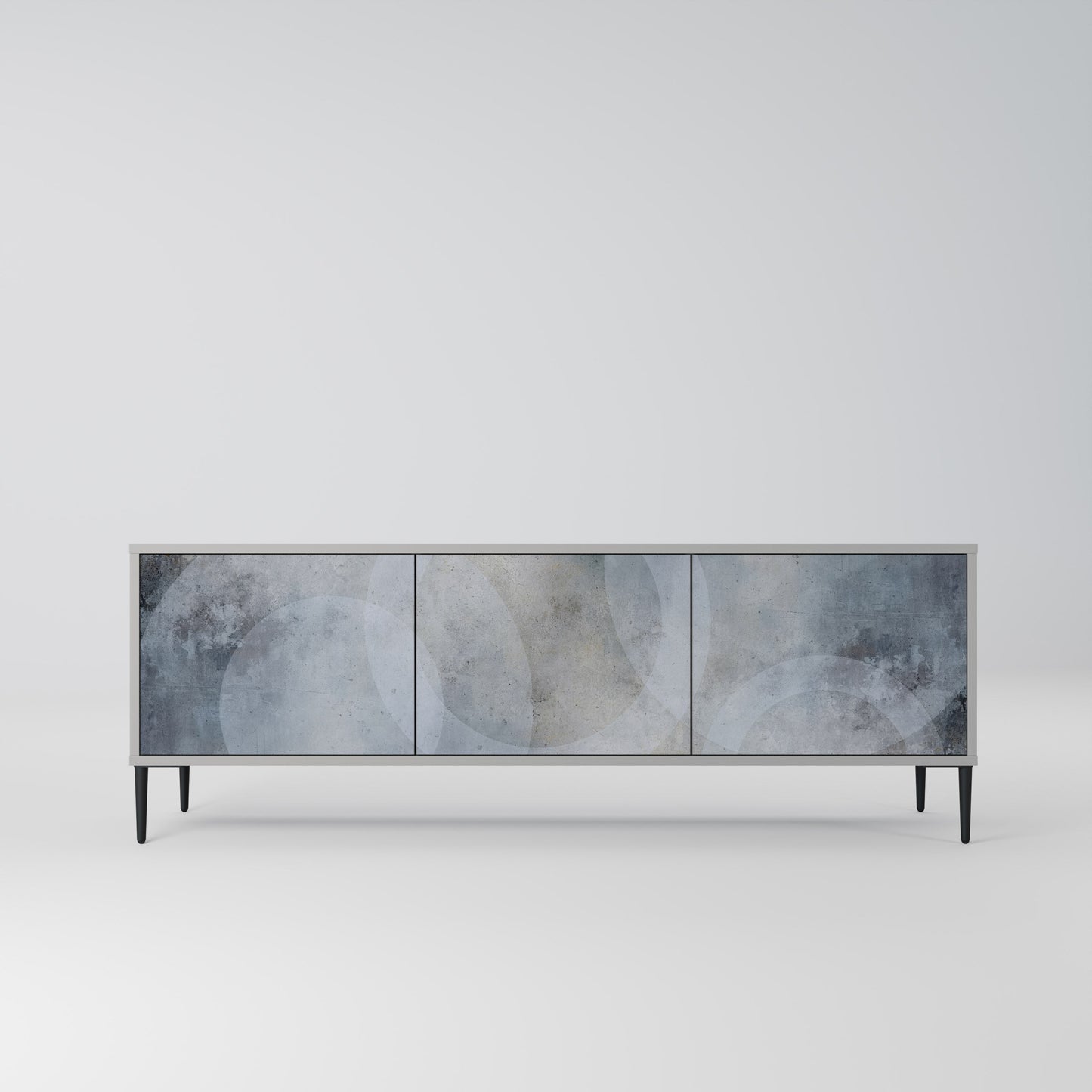 MUTED ARC Mobile TV a 3 Ante in Finitura Grigia