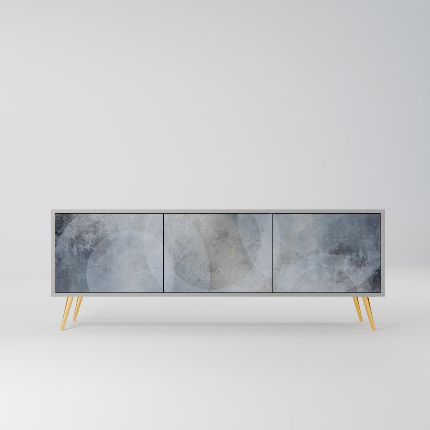 MUTED ARC Mobile TV a 3 Ante in Finitura Grigia