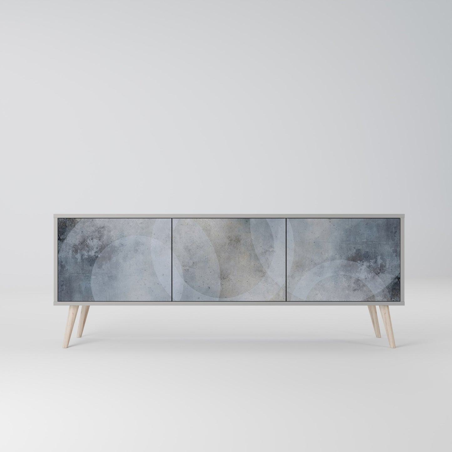 MUTED ARC Mobile TV a 3 Ante in Finitura Grigia