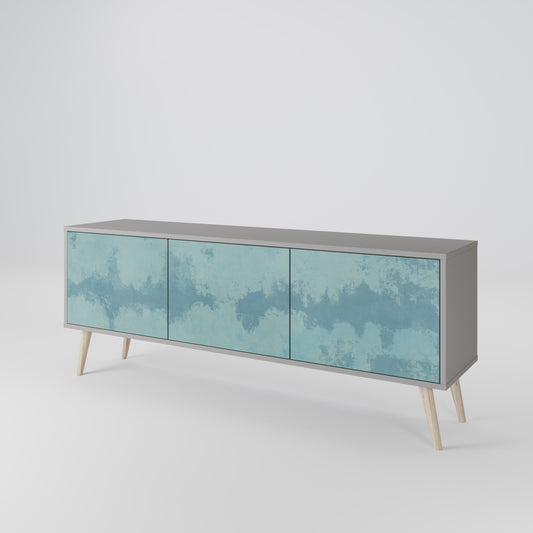 SKY WASH Mobile TV a 3 Ante in Finitura Grigia