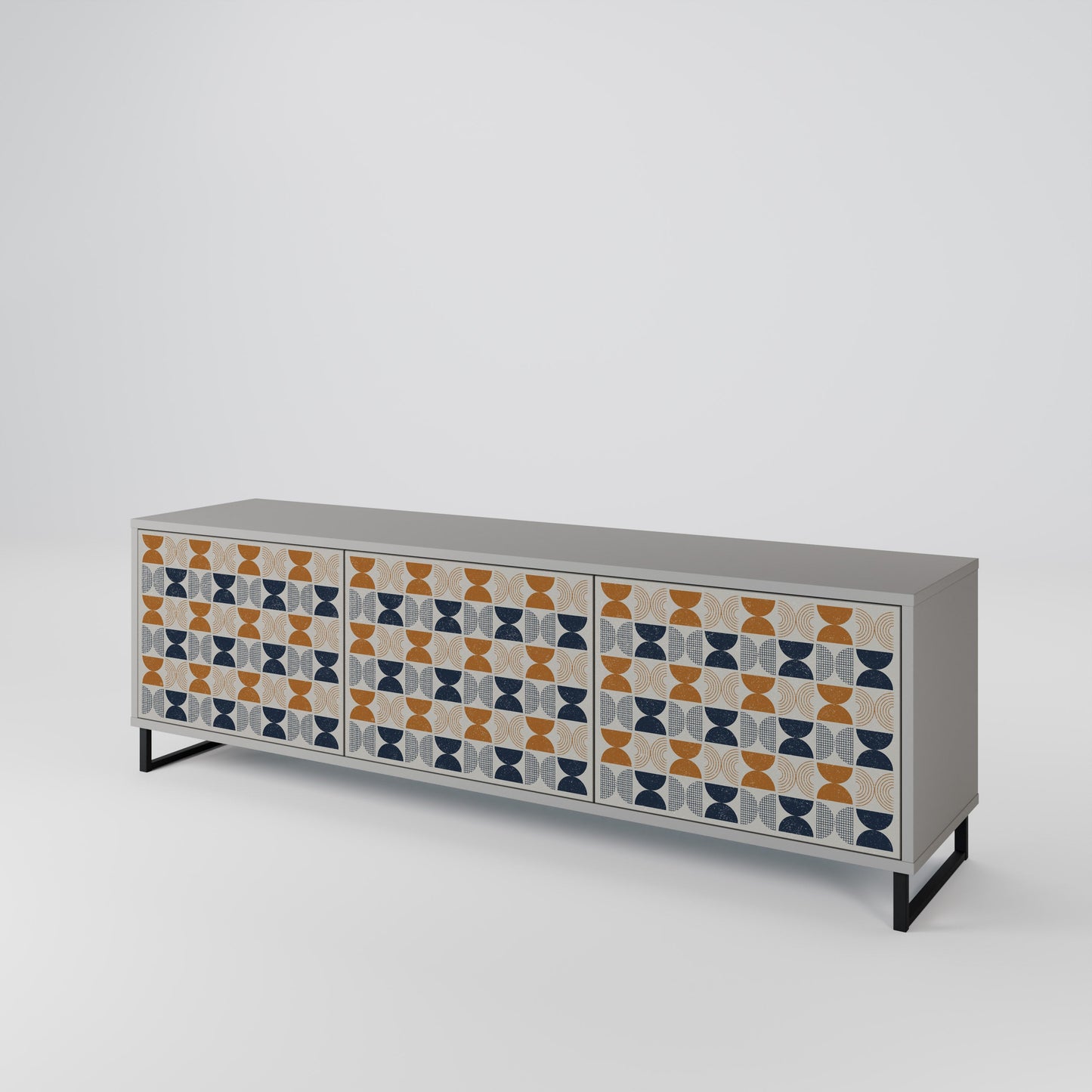 REFLECTION RANGE Mobile TV a 3 Ante in Finitura Grigia