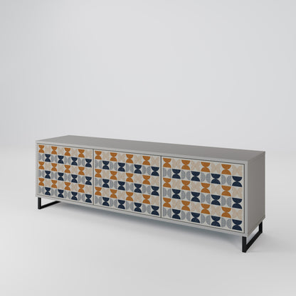 REFLECTION RANGE Mobile TV a 3 Ante in Finitura Grigia