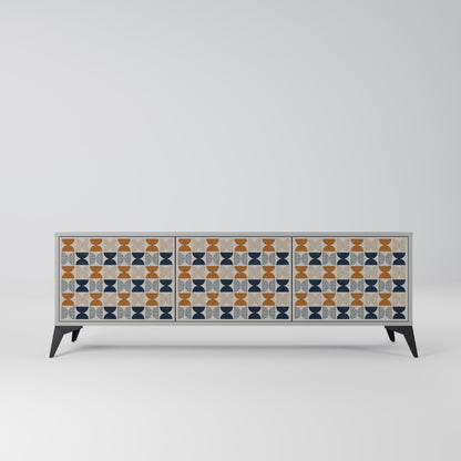 REFLECTION RANGE Mobile TV a 3 Ante in Finitura Grigia