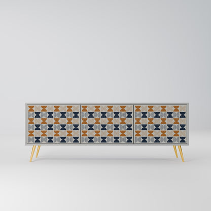 REFLECTION RANGE Mobile TV a 3 Ante in Finitura Grigia