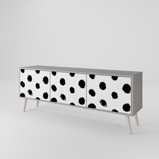 SLIPPING MINUTES Mobile TV a 3 Ante in Finitura Grigia