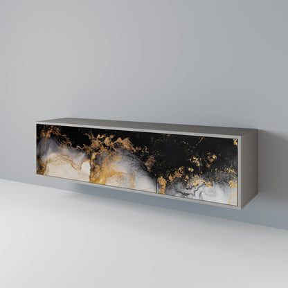 MARBLE OF TOMMORROW Mobile TV a 3 Ante in Finitura Grigia