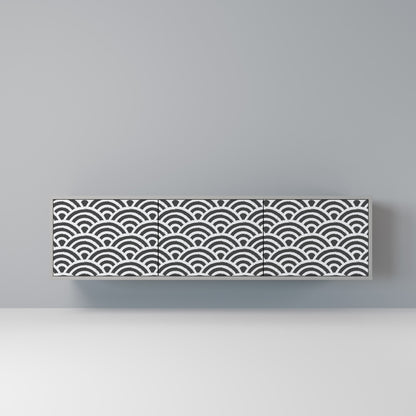 GLOOMY HOST Mobile TV a 3 Ante in Finitura Grigia