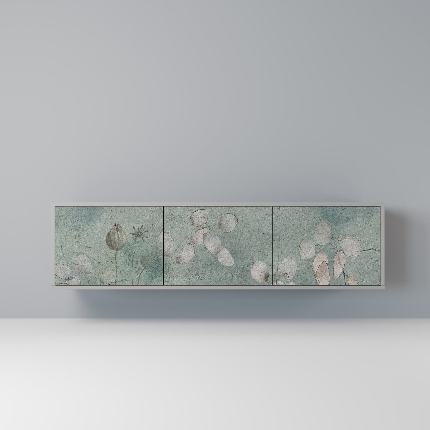 NIGHT LADY Mobile TV a 3 Ante in Finitura Grigia