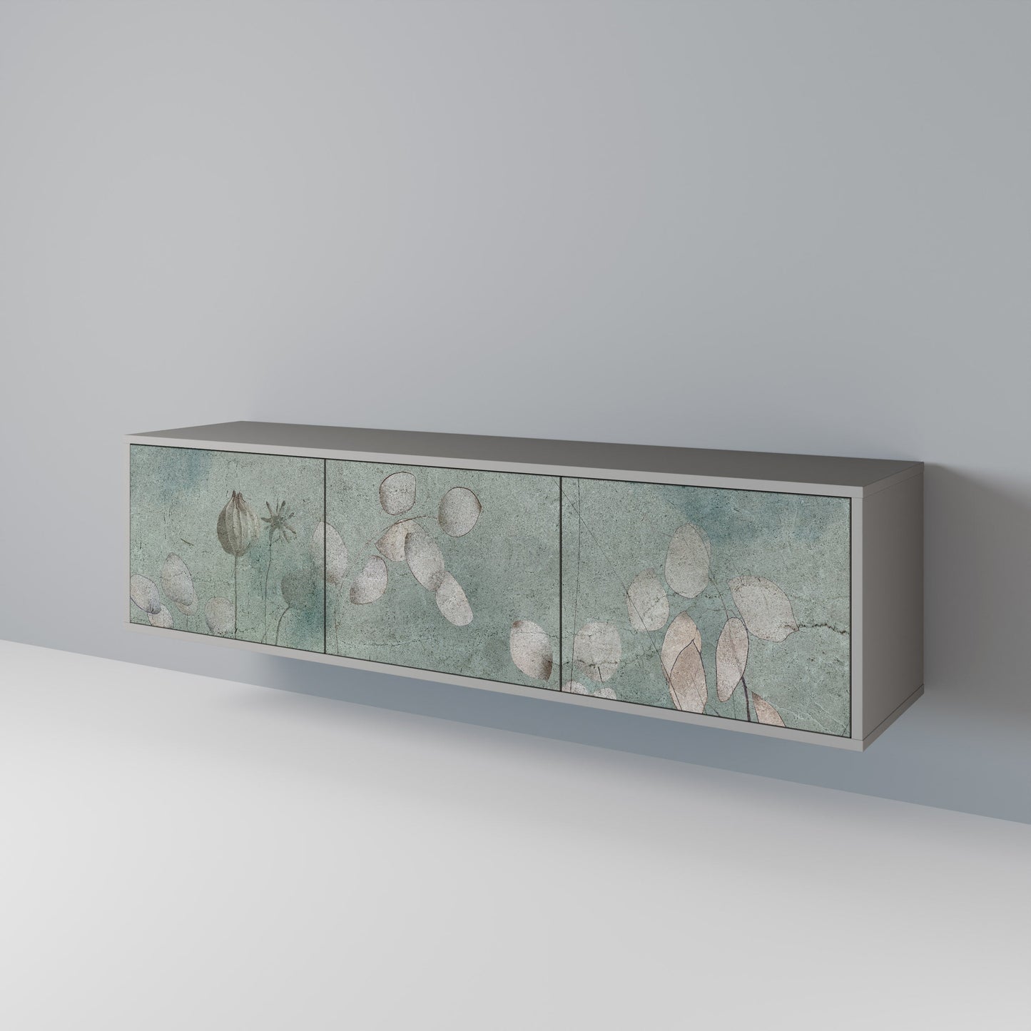 NIGHT LADY Mobile TV a 3 Ante in Finitura Grigia