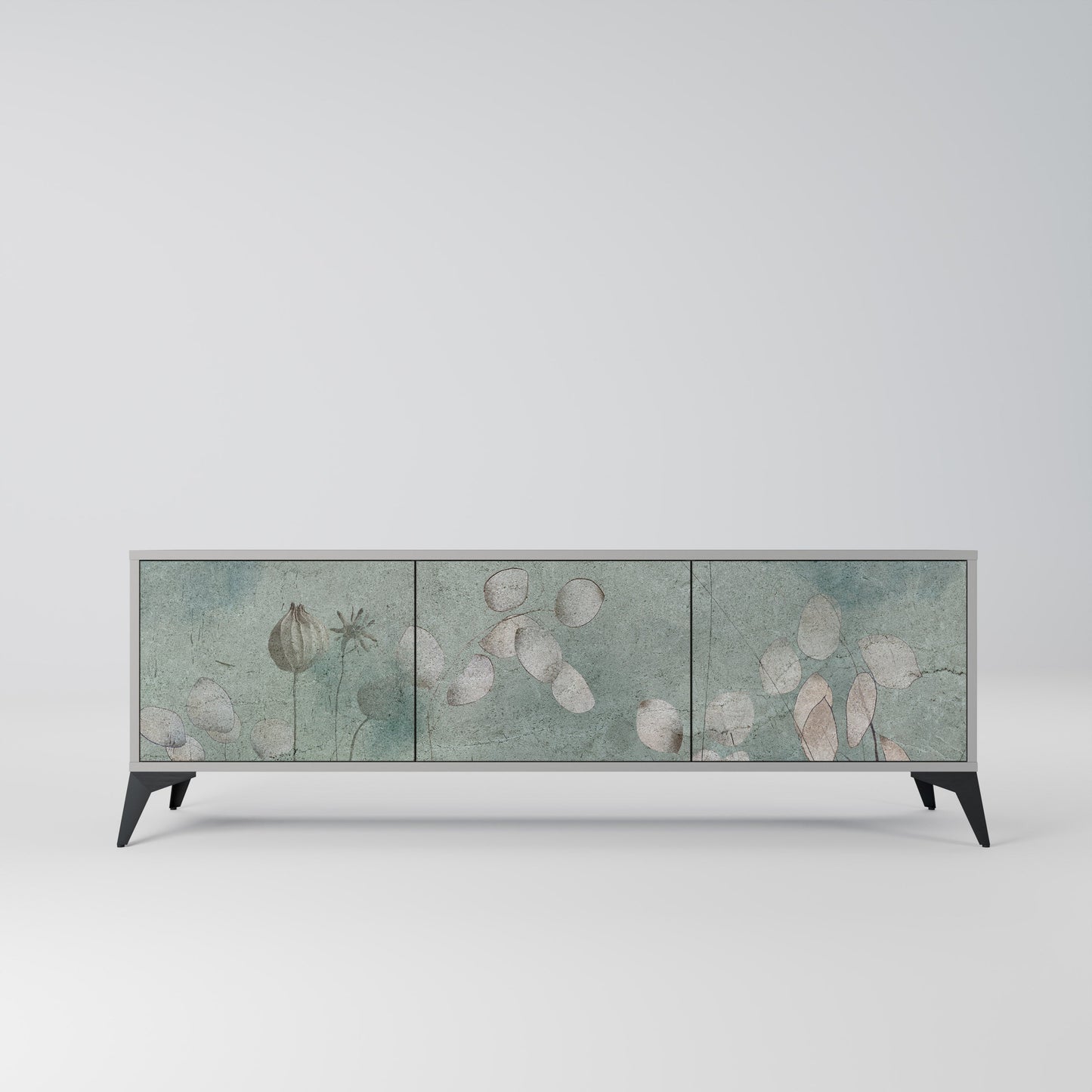 NIGHT LADY Mobile TV a 3 Ante in Finitura Grigia