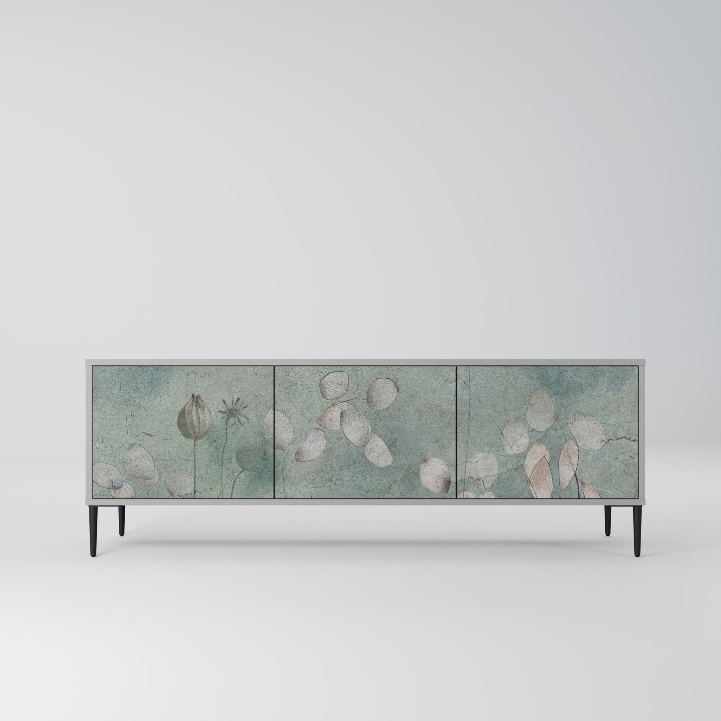 NIGHT LADY Mobile TV a 3 Ante in Finitura Grigia