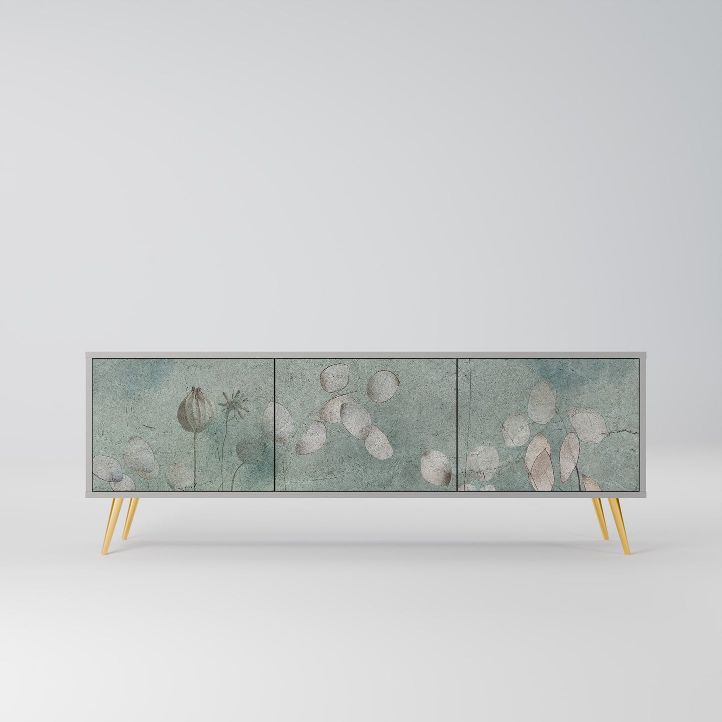 NIGHT LADY Mobile TV a 3 Ante in Finitura Grigia