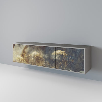 GENTLE POWER Mobile TV a 3 Ante in Finitura Grigia