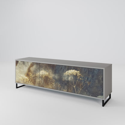 GENTLE POWER Mobile TV a 3 Ante in Finitura Grigia