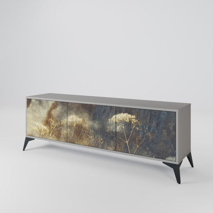 GENTLE POWER Mobile TV a 3 Ante in Finitura Grigia