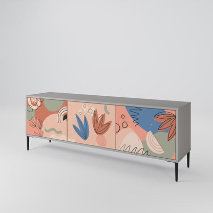 PASTEL DESTINY Mobile TV a 3 Ante in Finitura Grigia