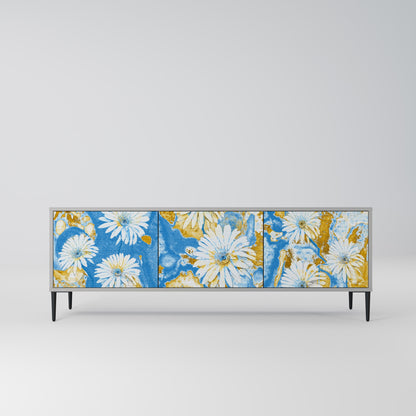 DAISY LUXE Mobile TV a 3 Ante in Finitura Grigia