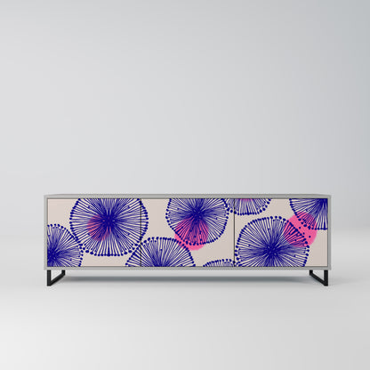 MAGIC NATURE Mobile TV a 3 Ante in Finitura Grigia