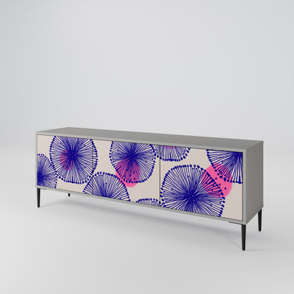 MAGIC NATURE Mobile TV a 3 Ante in Finitura Grigia