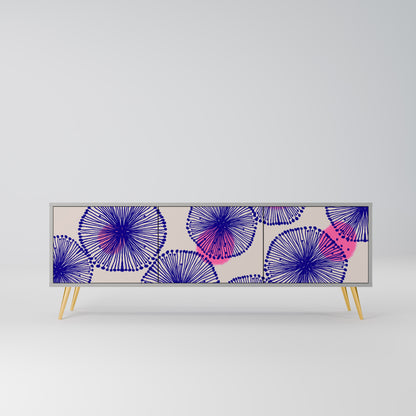 MAGIC NATURE Mobile TV a 3 Ante in Finitura Grigia