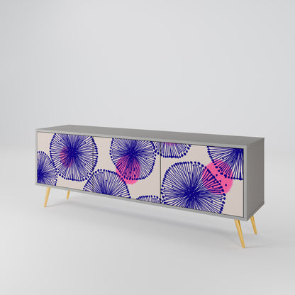 MAGIC NATURE Mobile TV a 3 Ante in Finitura Grigia