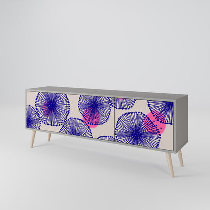 MAGIC NATURE Mobile TV a 3 Ante in Finitura Grigia