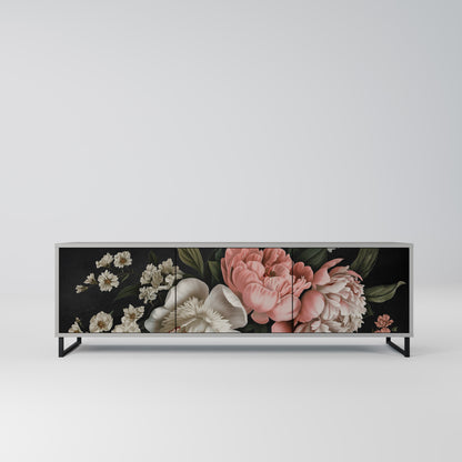 LUSH ELEGANCE Mobile TV a 3 Ante in Finitura Grigia