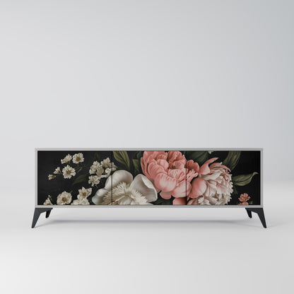 LUSH ELEGANCE Mobile TV a 3 Ante in Finitura Grigia