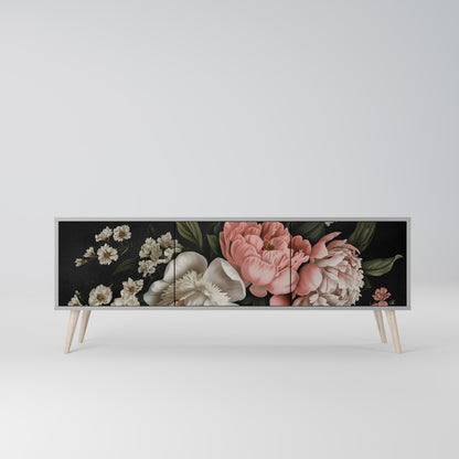 LUSH ELEGANCE Mobile TV a 3 Ante in Finitura Grigia