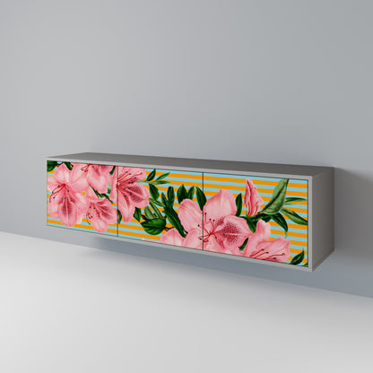 FRAGILE BEAUTY Mobile TV a 3 Ante in Finitura Grigia