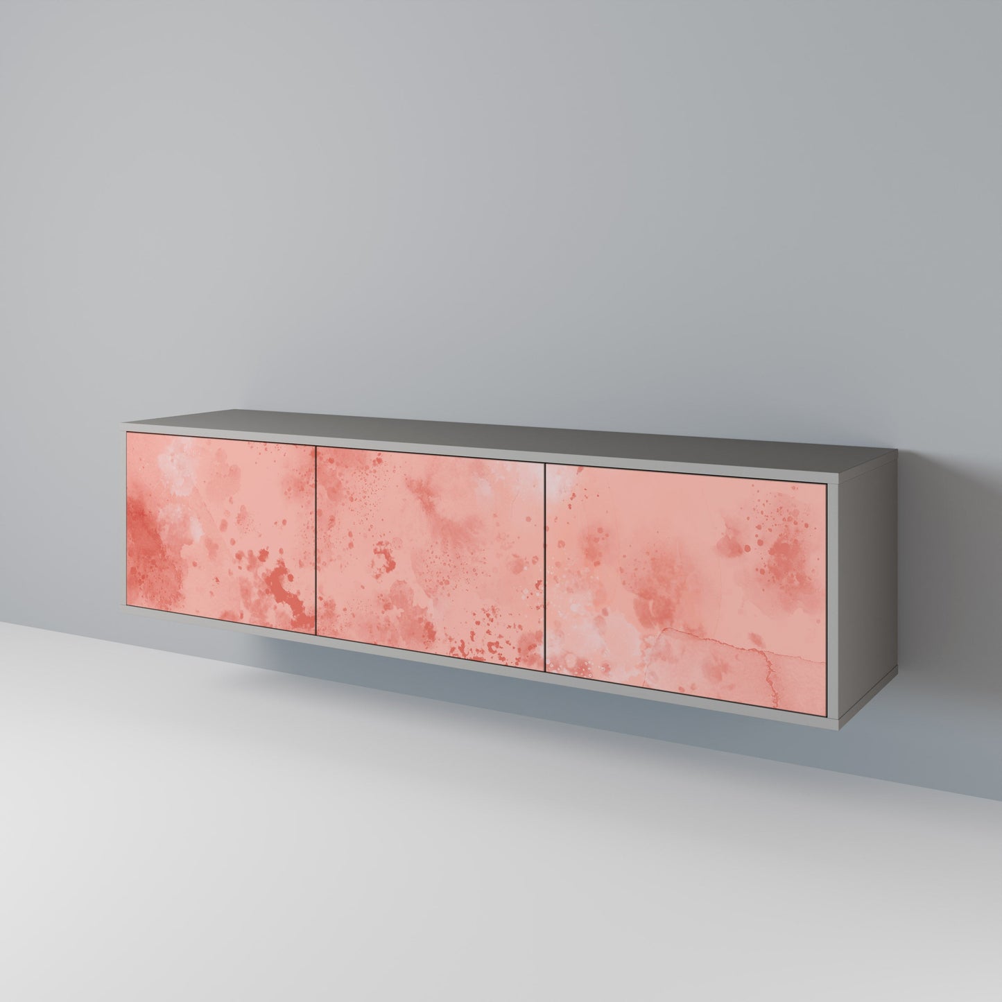 CRANE DANCE 3-Door TV Stand in Grey Finish