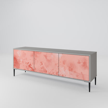 CRANE DANCE 3-Door TV Stand in Grey Finish