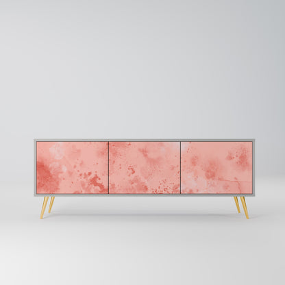 CRANE DANCE 3-Door TV Stand in Grey Finish