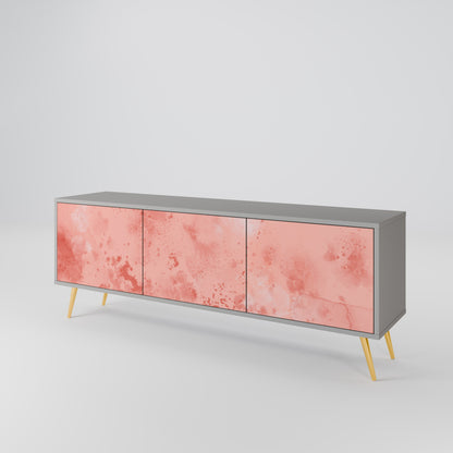 CRANE DANCE 3-Door TV Stand in Grey Finish