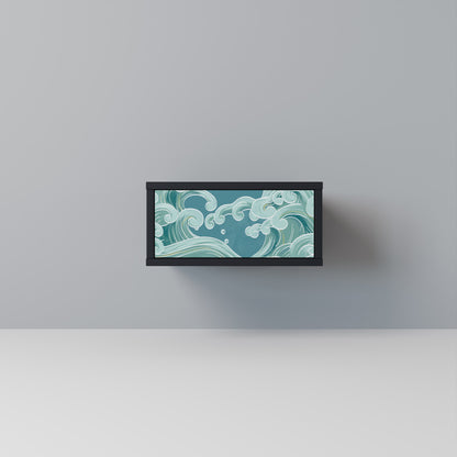 ASIAN SWAY Nightstand in Black Finish