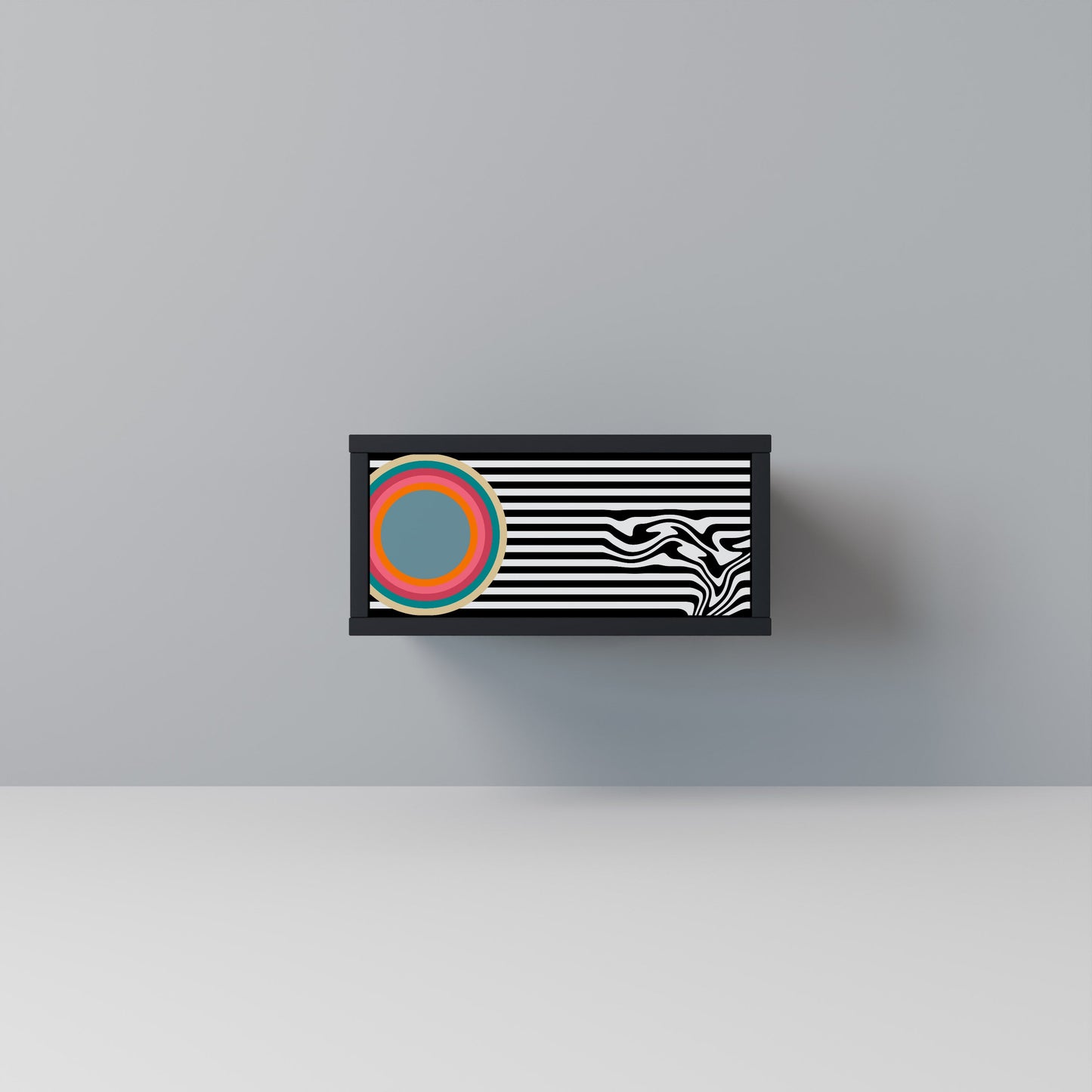 SPECTRA SHOWCASE Comodino in Finitura Nera