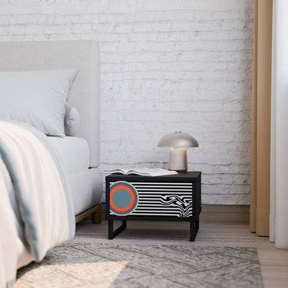 SPECTRA SHOWCASE Comodino in Finitura Nera