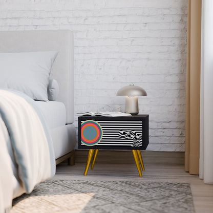 SPECTRA SHOWCASE Comodino in Finitura Nera