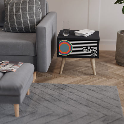 SPECTRA SHOWCASE Comodino in Finitura Nera