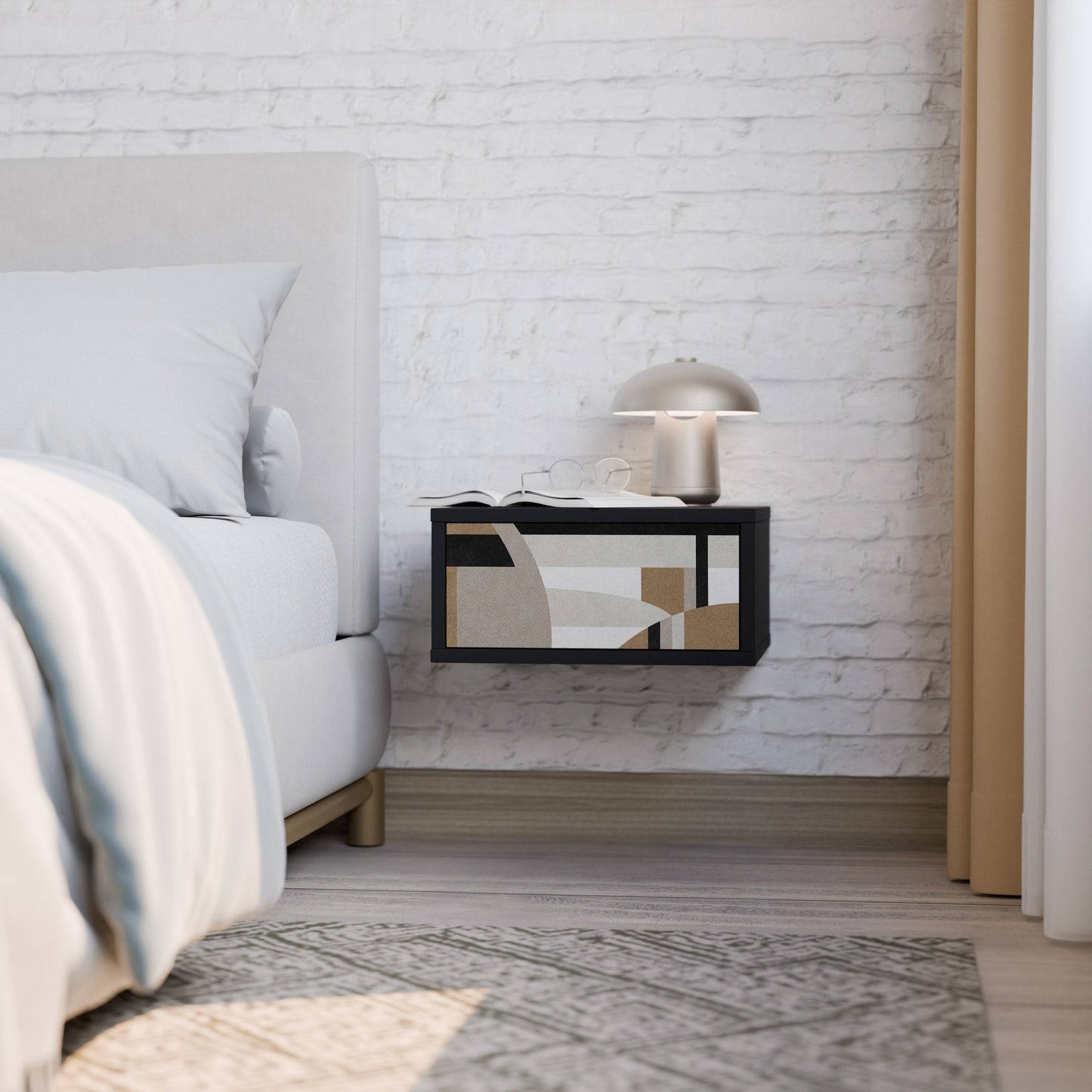 DELICATE MEMENTO Comodino in Finitura Nera