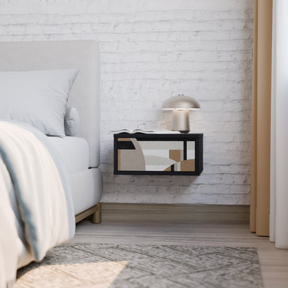 DELICATE MEMENTO Comodino in Finitura Nera