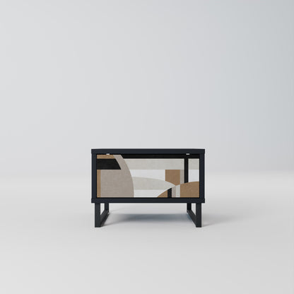 DELICATE MEMENTO Comodino in Finitura Nera