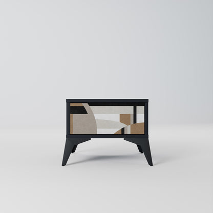 DELICATE MEMENTO Comodino in Finitura Nera