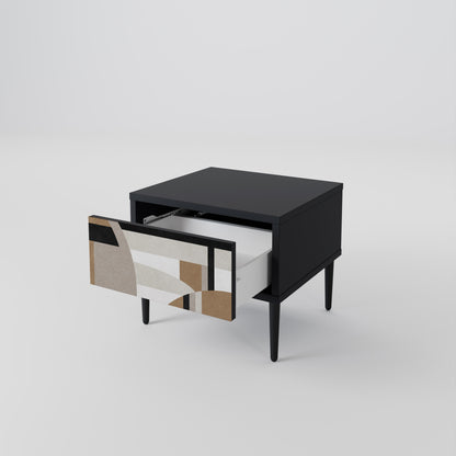 DELICATE MEMENTO Comodino in Finitura Nera