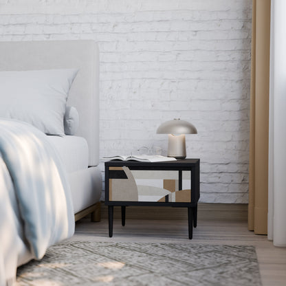 DELICATE MEMENTO Comodino in Finitura Nera