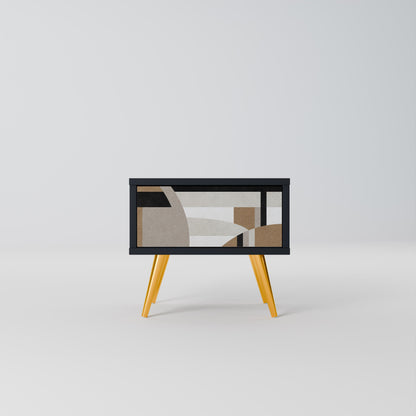 DELICATE MEMENTO Comodino in Finitura Nera